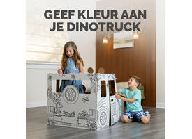 Kartonnen Dinosaurustruck XL Bankers Box Play inkleurbaar