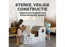 Kartonnen Piratenschip XL Bankers Box Play inkleurbaar
