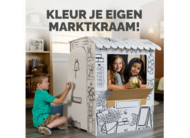 Kartonnen Marktkraam XL Bankers Box Play inkleurbaar