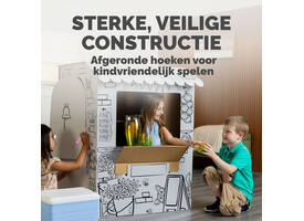 Kartonnen Marktkraam XL Bankers Box Play inkleurbaar