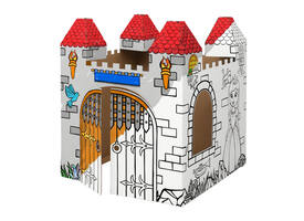 Kartonnen Kasteel XL Bankers Box Play inkleurbaar