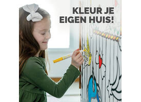 Kartonnen speelhuis XL Eenhoorn Bankers Box Play inkleurbaar