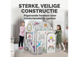 Kartonnen speelhuis XL Eenhoorn Bankers Box Play inkleurbaar