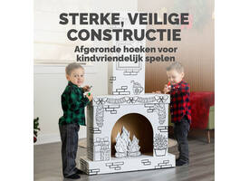 Kartonnen Openhaard XL Bankers Box Play inkleurbaar