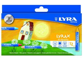 Waskrijt LYRA Lyrax Wax Giants set à 12 kleuren