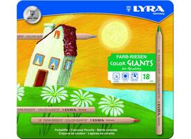 Kleurpotlood LYRA Color Giants Nature blik à 18 kleuren