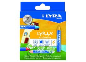 Waskrijt LYRA Lyrax Wax Giants set à 6 kleuren