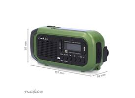 Noodradio Nedis DAB+ FM zonnepaneel