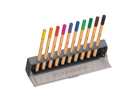 Fineliner STABILO point 88 fijn clickset à 10 kleuren