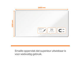Whiteboard Nobo Premium Plus 120x240cm emaille