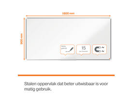 Whiteboard Nobo Premium Plus 90x180cm staal