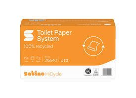 Toiletpapier Satino JT3 HiCycle systeemrol 2-laags 24x100m wit 315540