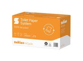 Toiletpapier Satino JT3 HiCycle systeemrol 2-laags 24x100m wit 315540