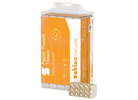 Handdoek Satino PT3 HiCycle v-vouw 2-laags 240x230mm 20x200 vel wit 278720