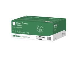 Handdoek Satino PT2 GreenGrow z-vouw 2-laags 206x240mm 25x150 vel naturel 278610