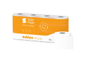 Toiletpapier Satino MT1 HiCycle 2-laags 8x400 vel wit 067910
