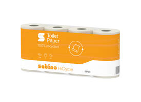 Toiletpapier Satino MT1 HiCycle 2-laags 8x400 vel wit 067910