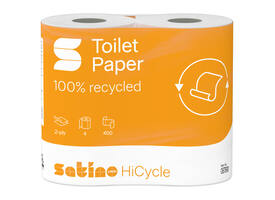 Toiletpapier Satino MT1 HiCycle 2-laags 4x200 vel wit 067890