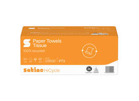 Handdoek Satino PT3 HiCycle c-vouw 2-laags 250x320mm 24x128 vel wit 278530