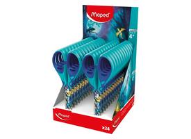 Schaar Maped Dragon 13cm display à 24 stuks blauw