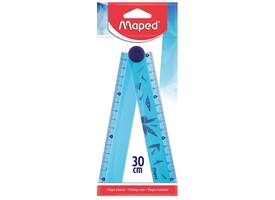Liniaal Maped Arctic Vibes 30cm opvouwbaar blauw