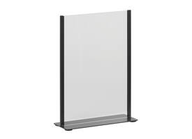 Kaarthouder Europel metaal met acryl bord A4 zwart