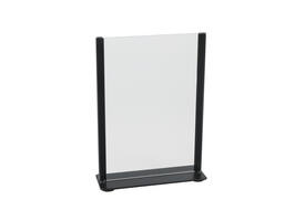 Kaarthouder Europel metaal met acryl bord A5 zwart