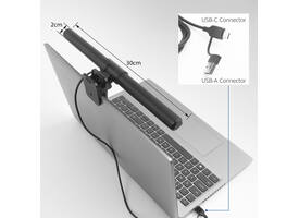 Laptoplamp ACT Clip-on led dimbaar USB