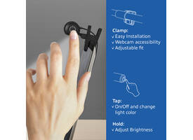 Laptoplamp ACT Clip-on led dimbaar USB