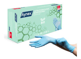 Handschoen Hynex nitril Bio XL blauw 3.5gr 100 stuks