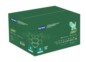 Handschoen Hynex nitril Bio S groen 3.5gr 100 stuks
