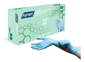 Handschoen Hynex nitril Bio S blauw 3.5gr 100 stuks