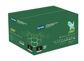 Handschoen Hynex nitril Bio L groen 3.5gr 100 stuks