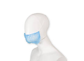 Baardnet Hynex non-woven blauw pp 100 stuks