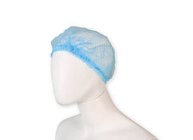 Haarnet Hynex clip non-woven blauw pp 100 stuks