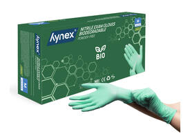 Handschoen Hynex nitril Bio M groen 3.5gr100 stuks