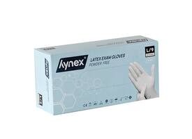 Handschoen Hynex latex L wit 5g 100 stuks