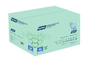Handschoen Hynex nitril Bio M blauw 3.5gr 100 stuks