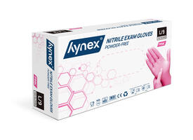 Handschoen Hynex nitril L roze 3.5gr 100 stuks