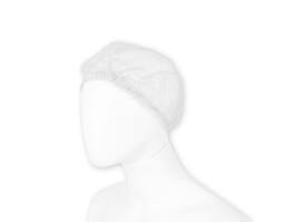 Haarnet Hynex clip non-woven wit pp 100 stuks