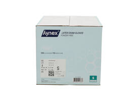 Handschoen Hynex latex S wit 5gr 100 stuks