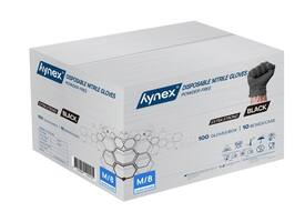 Handschoen Hynex nitril M zwart 5gr extra sterk100 stuks