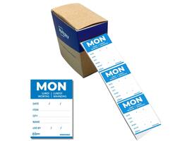 Etiket Avery HACCP maandag-blauw 40x56mm 500 stuks