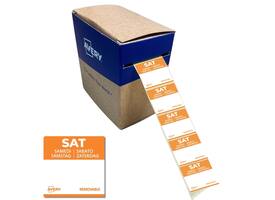 Etiket Avery HACCP zaterdag-oranje 25x25mm 1000 stuks