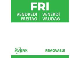 Etiket Avery HACCP vrijdag-groen 25x25mm 1000 stuks