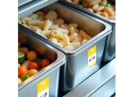 Etiket Avery HACCP dinsdag-geel 25x25mm 1000 stuks