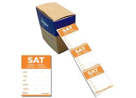 Etiket Avery HACCP zaterdag-oranje 40x56mm 500 stuks
