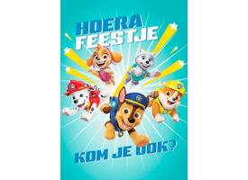 Wenskaart Hallmark uitnodiging Paw Patrol pak à 6 stuks