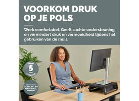 Muismat met polssteun Fellowes Breyta XL blauw
