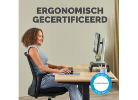 Muismat met polssteun Fellowes Breyta XL blauw